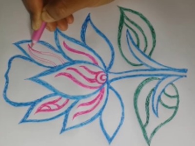 Drawing Flowers – How to Draw a Flower | Draw a Flower with Pencil | Easy Drawing | Poppy Flower
