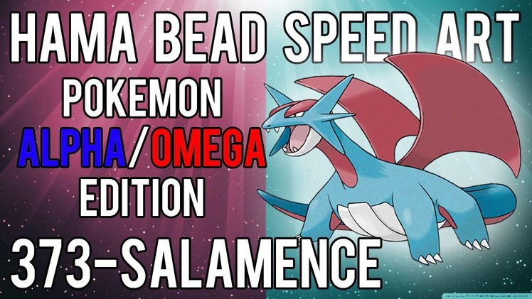 Hama Bead Speed Art | Pokemon | Alpha.Omega | Timelapse | 373 - Salamence