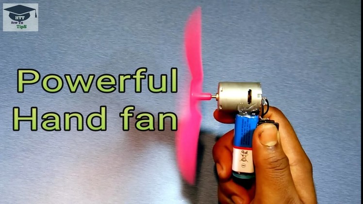 How to make a powerful hand fan at home VERY EASY