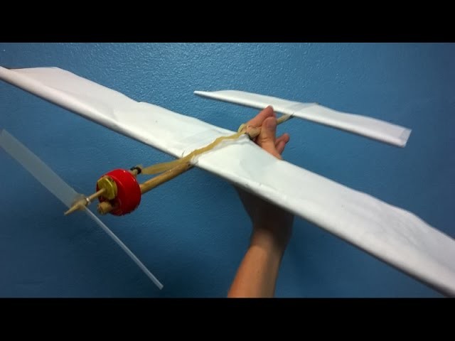 How to make a Rubber Band Airplane.(Easy Rubber Band Airplane)