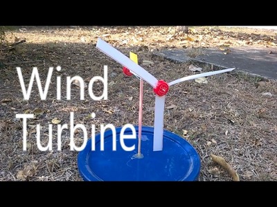 How to make a Toy Wind Turbine.(diy Wind Mill)