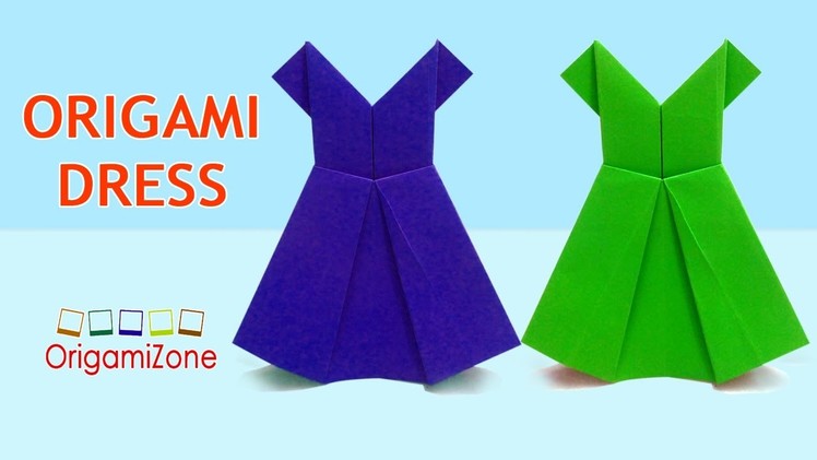 How to Make Origami Dress | Easy Origami Paper Dress | How to Make Paper Dress