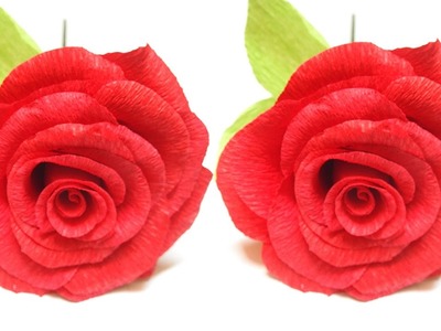 Paper craft: Rose | How to make Flowers | Flower Making | Origami Rose | Rose flower