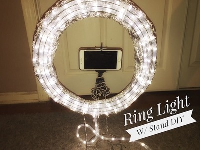 RING LIGHT W. STAND : DIY