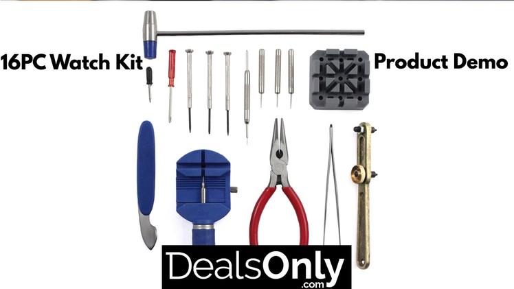 Watch Repair Tool Kit DIY 16pc Set