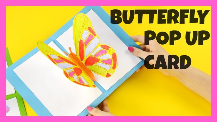 3D Butterfly Pop Up Card Craft - butterfly craft idea