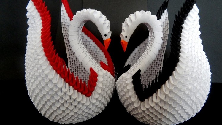 3d origami swan tutorial |  DIY Paper Crafts Swan