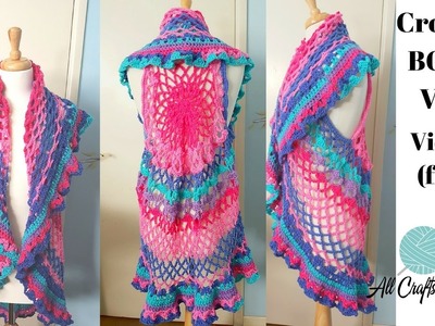 Crochet Boho Style Vest Mystery CAL - Final video