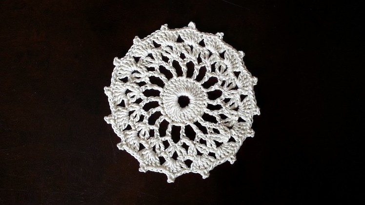 Crochet Round Motif - Sunshine Mini Doily Pattern