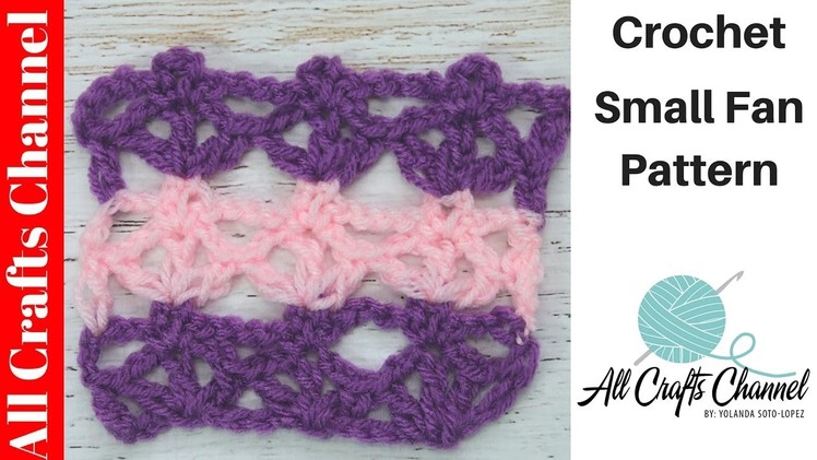 Crochet Small Fan Stitch Pattern