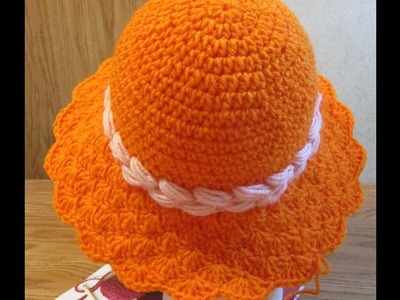 Crochet Sunshine Shell Hat-Pattern