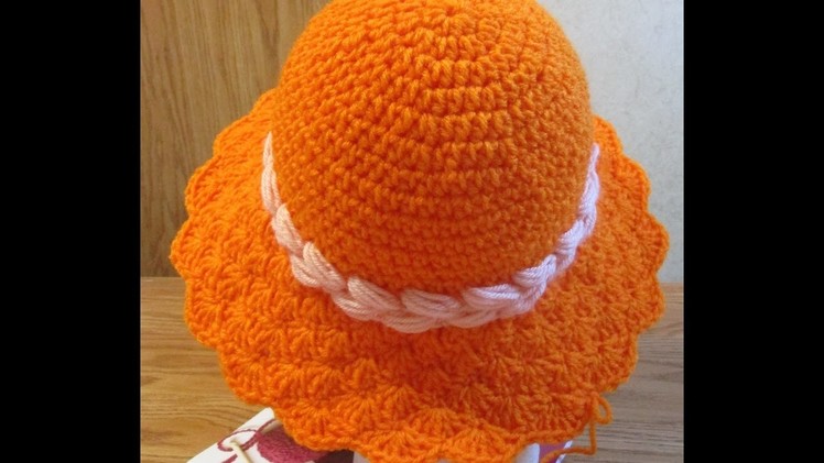 Crochet Sunshine Shell Hat-Pattern
