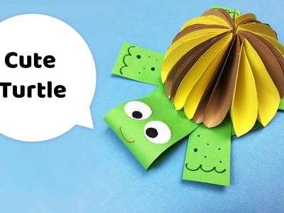 CUTE TURTLE paper craft for kids :)