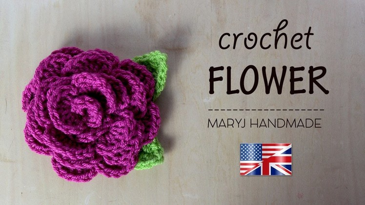 Decorative crochet flower | Tutorial in English