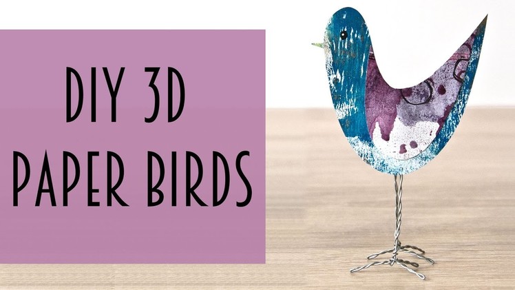 DIY 3D Paper Birds