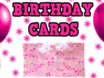 DIY BIRTHDAY CARDS! 5 Easy Birthday Card Ideas! Great for Anyone! DIY Handmade!