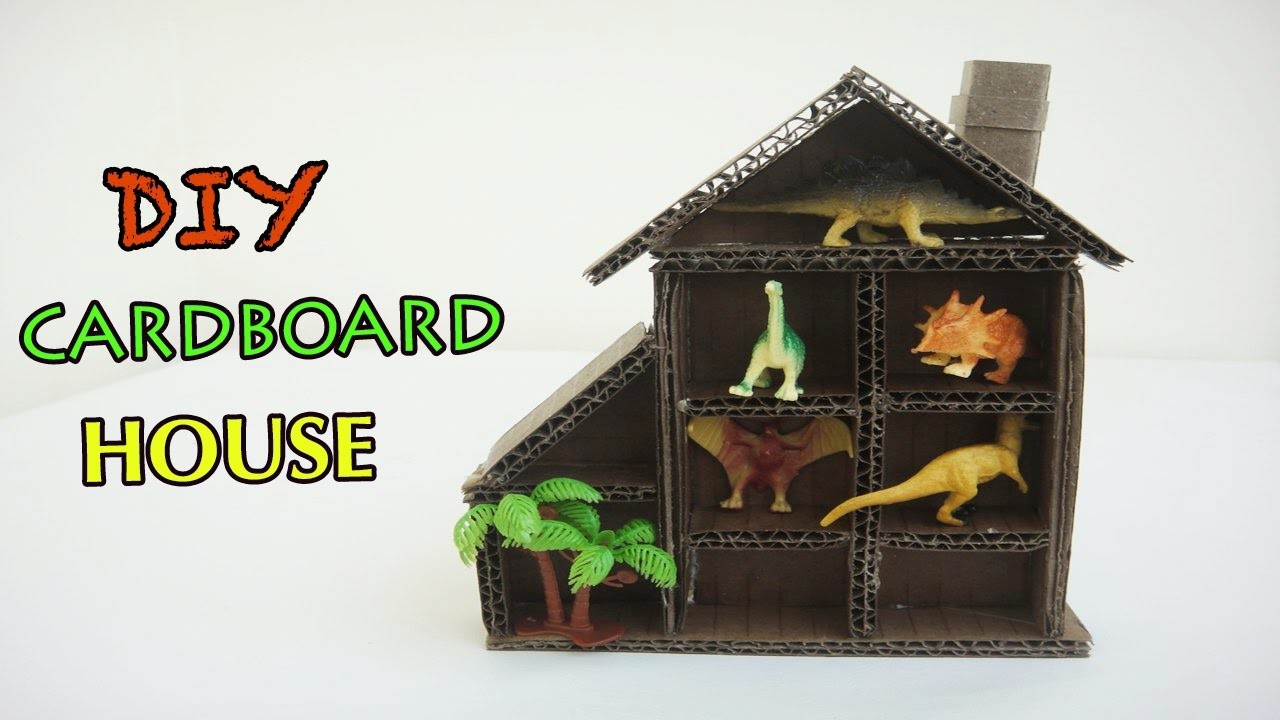 DIY Cardboard Craft, Paper House for kids