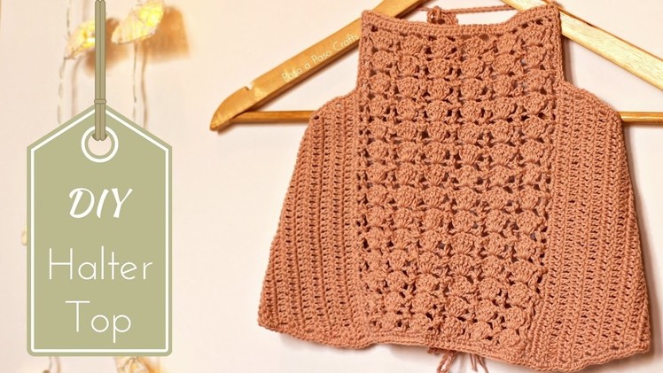 DIY Crochet Halter Top Tutorial - Free Pattern with written instructions!
