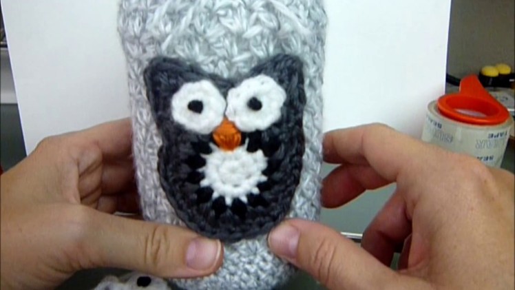 DIY Crochet Owl Applique. Video Tutorial