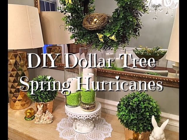 DIY Dollar Tree Spring Easter Hurricanes How-to
