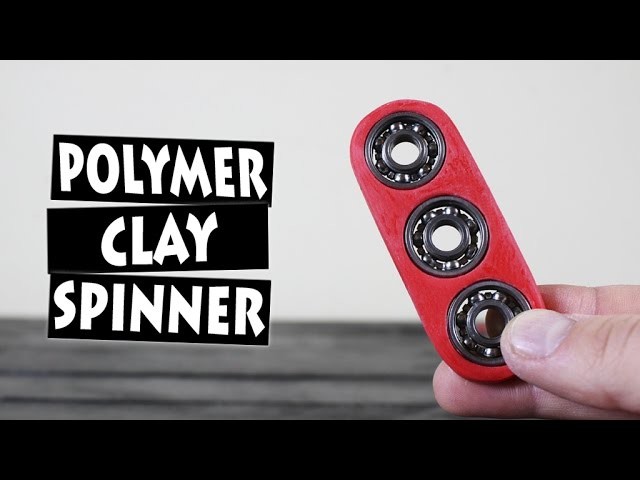 DIY Easy Hand Spinner Fidget Toy from Polymer Clay