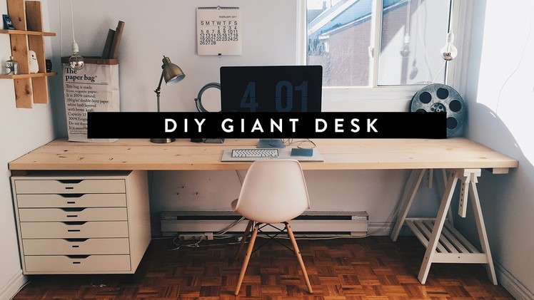 DIY GIANT HOME OFFICE DESK