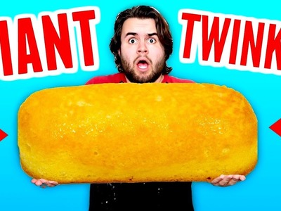 DIY Giant Twinkie! - How To Make HUGE TWINKIES!