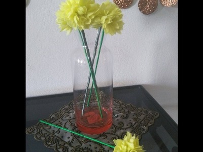 DIY Home Decor - How to Make Fabric Flower Bouquet + Tutorial !