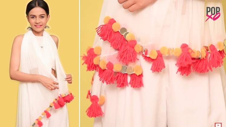 DIY: How To Amp Up Your Old Dupatta For Holi | How To Make A Tassel - POPxo