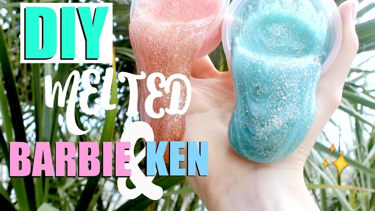 DIY MELTED BARBIE & KEN SLIME!! - Reverse Avalanche slime tutorial ????