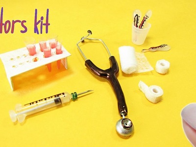 DIY Miniature Doctor`s kit - Medicine Doll Crafts