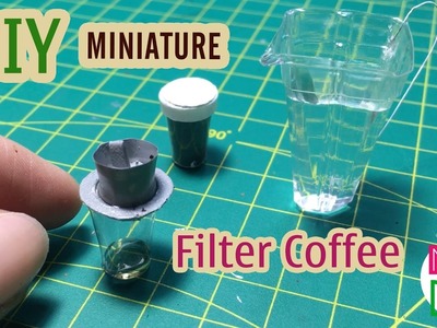 DIY Miniature Filter Coffee Cup | Dollhouse