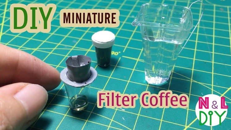 DIY Miniature Filter Coffee Cup | Dollhouse