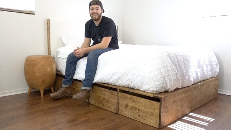 DIY Modern Platform Bed With Storage | Modern Builds | EP. 57 | How-To