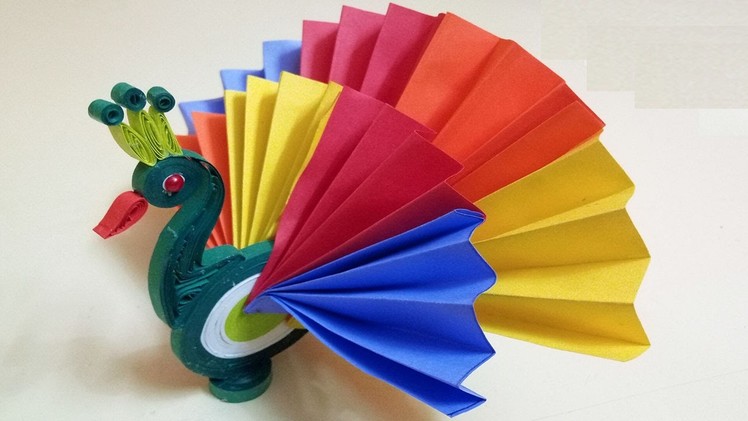 DIY - Paper Quilling A Beautiful Peacock | Paper Quilling Art