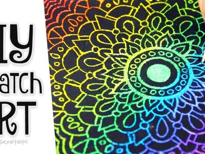 DIY SCRATCH-OFF ART - Phone Case, Mandala, & Card - SoCraftastic