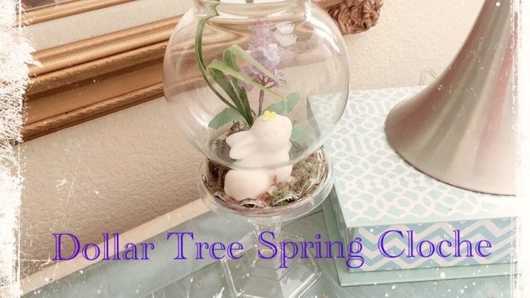 Dollar Tree DIY Spring Bunny Cloche - Easy Less than $5