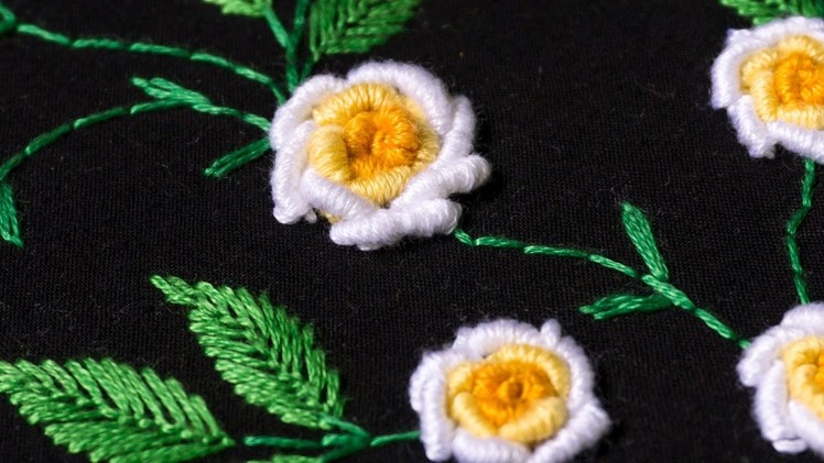 Embroidery designs by hand DIY Stitching Tutorial | HandiWorks #107
