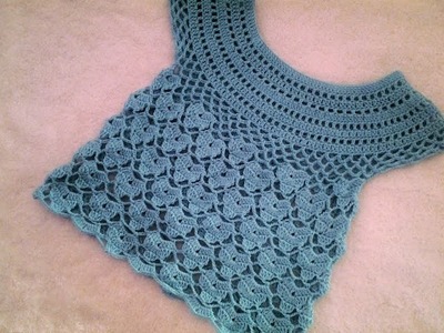 How to girl's  crochet shirt 2nd part