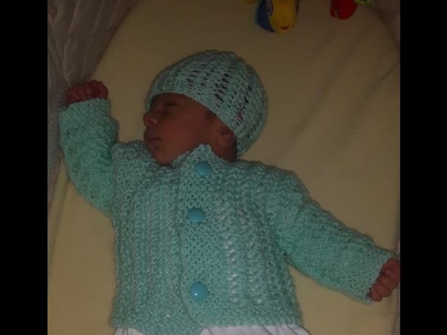 How to knit newborn baby sweater for beginners