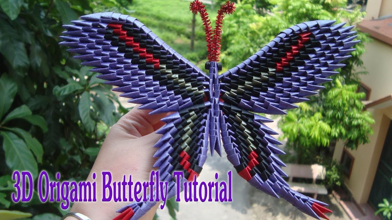 Download How To Make 3d Origami Butterfly Diy Paper Butterfly Tutorial