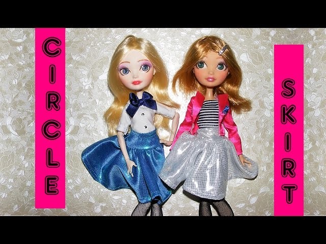 How to make a Circle Skirt for Dolls Tutorial DIY