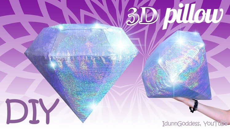 How To Make A Diamond Pillow – DIY 3D Holographic Gemstone Pillow