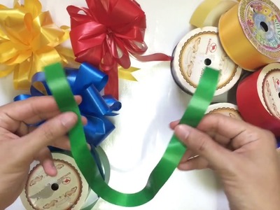 HOW TO MAKE EASY RIBBON BOWS, TUTORIAL, PRACTICE, ARTS, DECORATION, MUST WATCH, LEARN, STUDY, DO IT