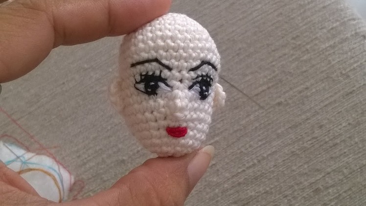 How to make eyes, embroider amigurumi doll's eyes.