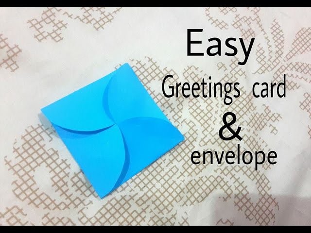 How to make simple greetings card with envelope