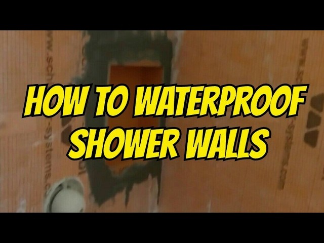 HOW TO WATERPROOF AND TILE WALK-IN SHOWER DIY
