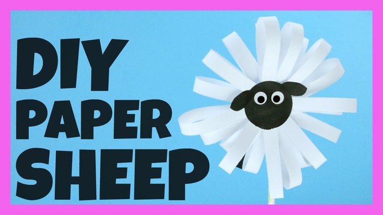 Paper Sheep Craft Idea - simple paper craft idea