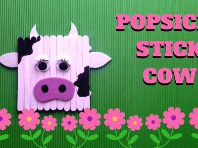 Popsicle Stick Craft - Popsicle Stick Cow