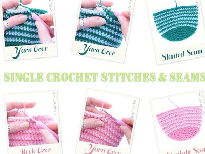 RIGHT HANDED - Classic Single Crochet vs Self Compensated Single Crochet